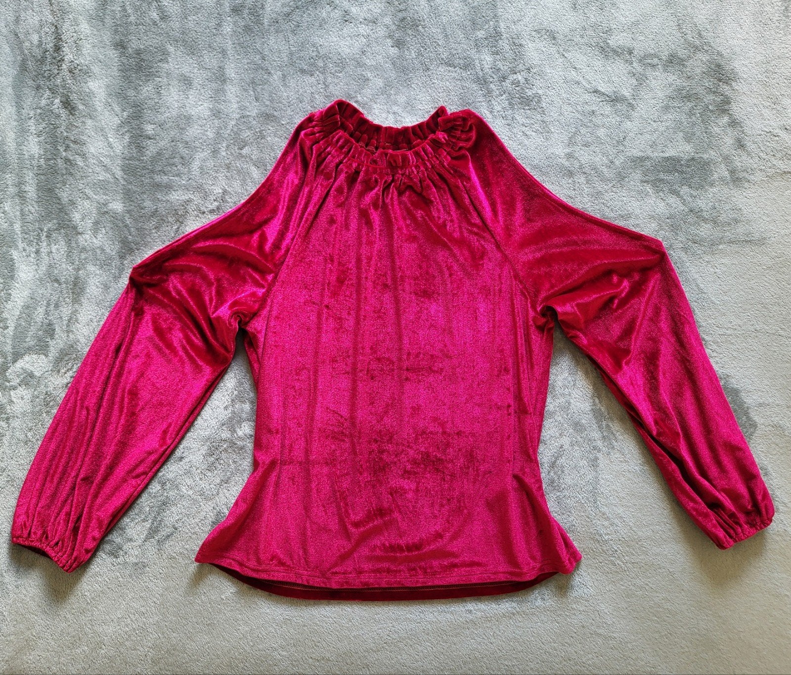 Boutique off shoulder top velours maat S, Kleding | Dames, Verzenden, Zara, Nieuw, Lange mouw