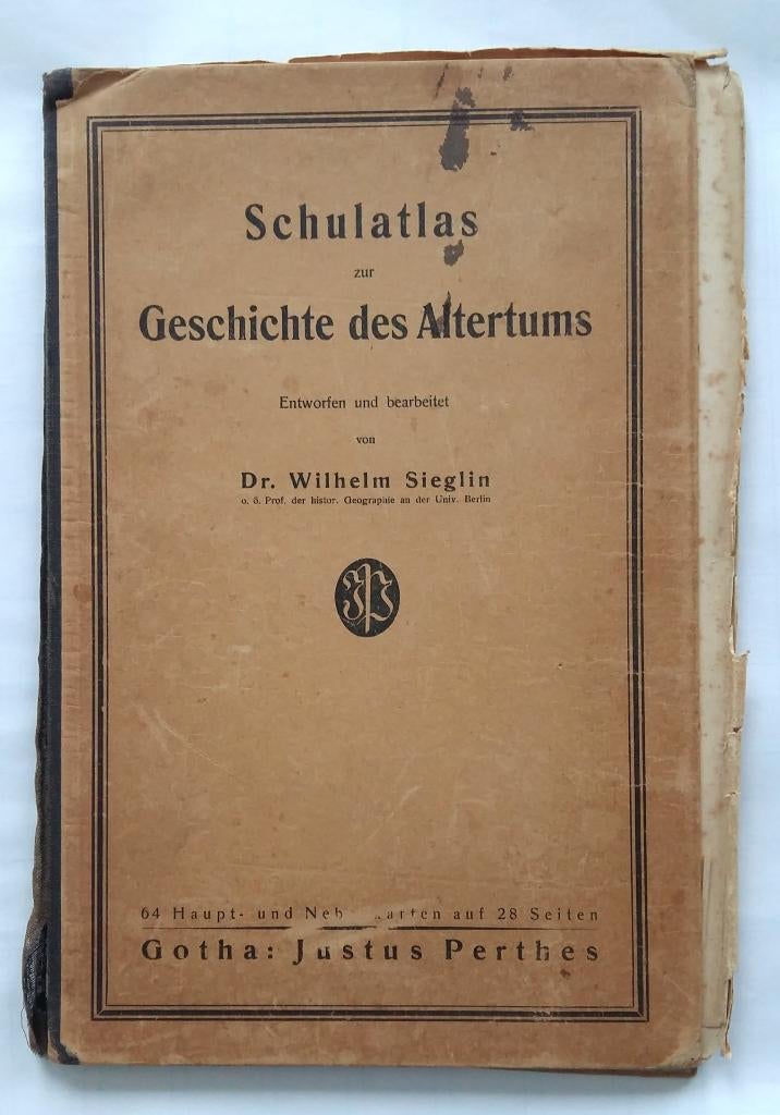 Schulatlas zur Geschichte des Altertums - Wilhelm Sieglin, Boeken, Gelezen, Overige atlassen, Voor 1800, Ophalen of Verzenden