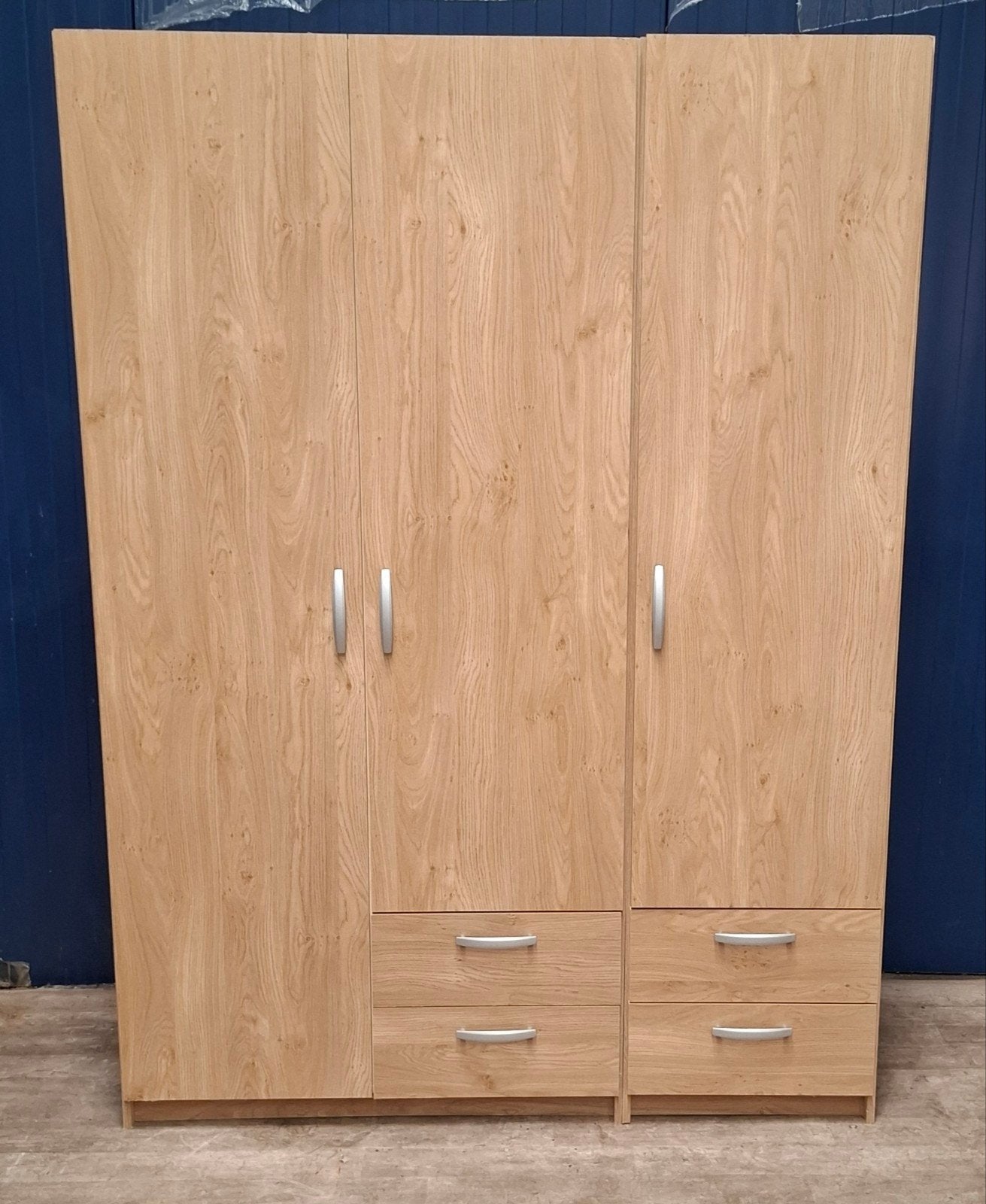 2 x kledingkast/ hang legkast lichteiken, Gebruikt, 100 tot 150 cm, Modern, 150 tot 200 cm