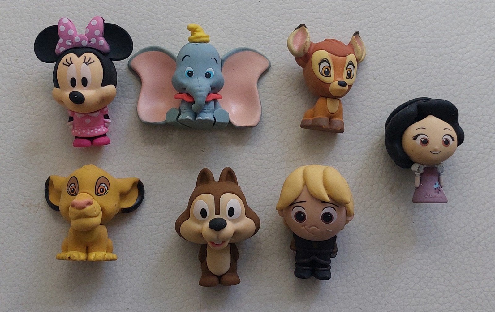 Disney figuren set: Minnie, Dumbo, Bambi, Sneeuwwitje, Simba, Verzamelen, Ophalen of Verzenden, Mickey Mouse, Gebruikt, Beeldje of Figuurtje