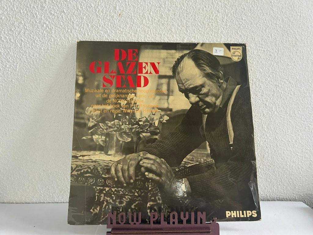 De glazen stad, Ophalen of Verzenden, Gebruikt, 12 inch, Nederlandstalig