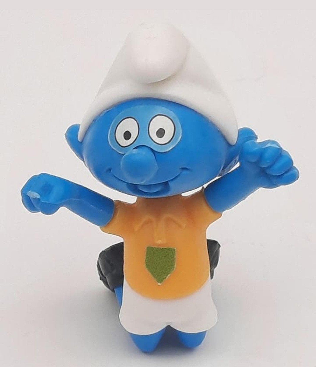 Voetbal Smurf op zijn knieen Ferrero uit 1990, Ophalen of Verzenden, Zo goed als nieuw, Overige Smurfen, Poppetje, Figuurtje of Knuffel