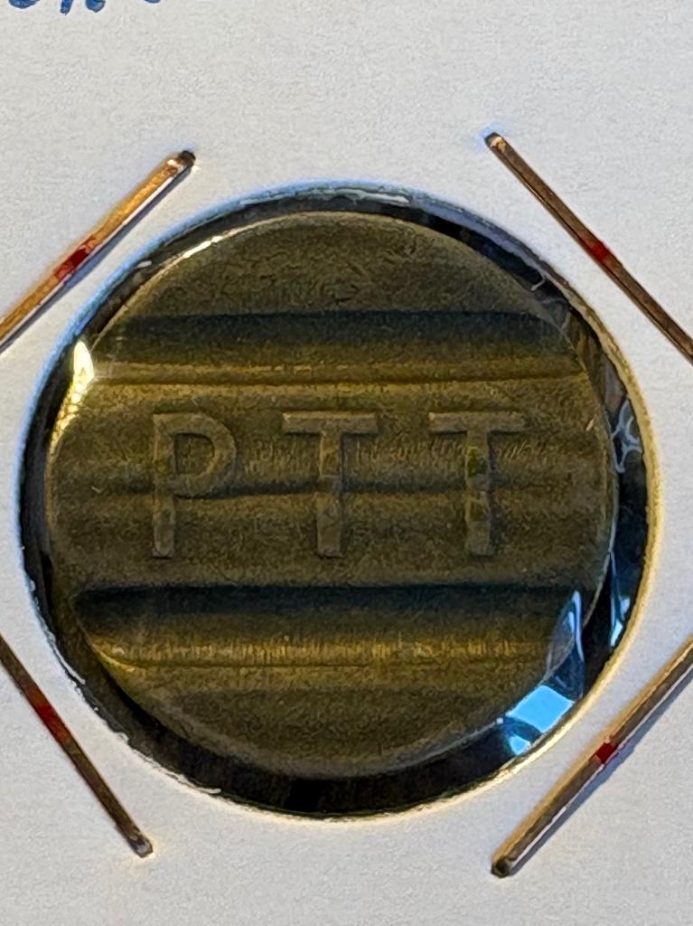 Oude munt PTT, Ophalen of Verzenden, Overige materialen, Nederland