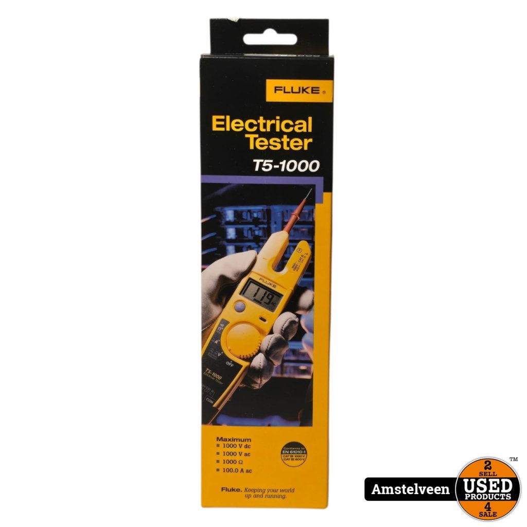 Fluke T5-1000 Tweepolige spanningstester | Nieuw, Fluke, Gebruikt, https://www.fluke.com/nl-nl/ondersteuning/contact, 6920 Seaway Blvd, Everett, WA 98203, Verenigde Staten