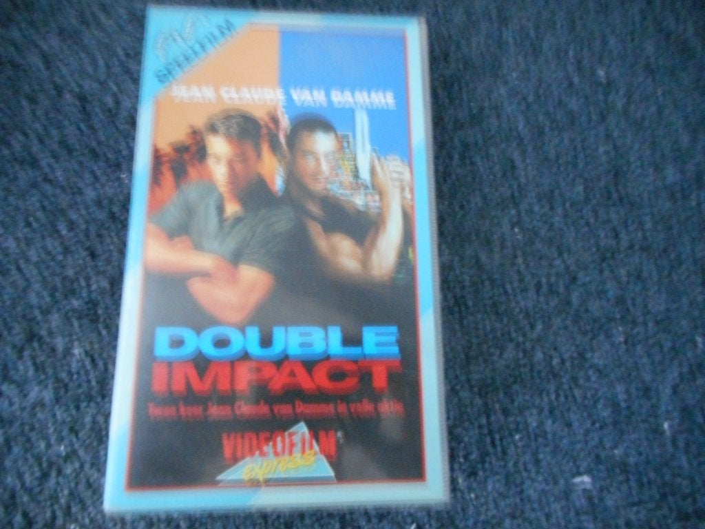 DOUBLE IMPACT! Aktie Klassieker met J.C van Damme Op VIDEO!, Cd's en Dvd's, Vanaf 16 jaar, Verzenden, Zo goed als nieuw, Actie en Avontuur