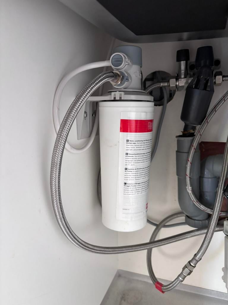 Franke kookwater-kraan benodigdheden (boiler + filter), Minder dan 20 liter, Boiler, Ophalen of Verzenden, Minder dan 3 jaar oud