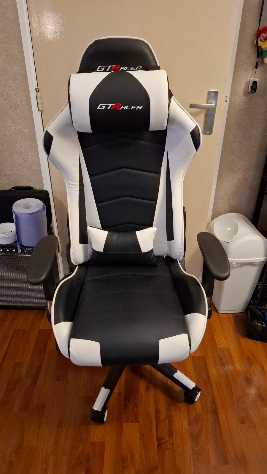 GTRACER GAMERSSTOEL ZGAN !, Ophalen, Ergonomisch, Zo goed als nieuw, Zwart