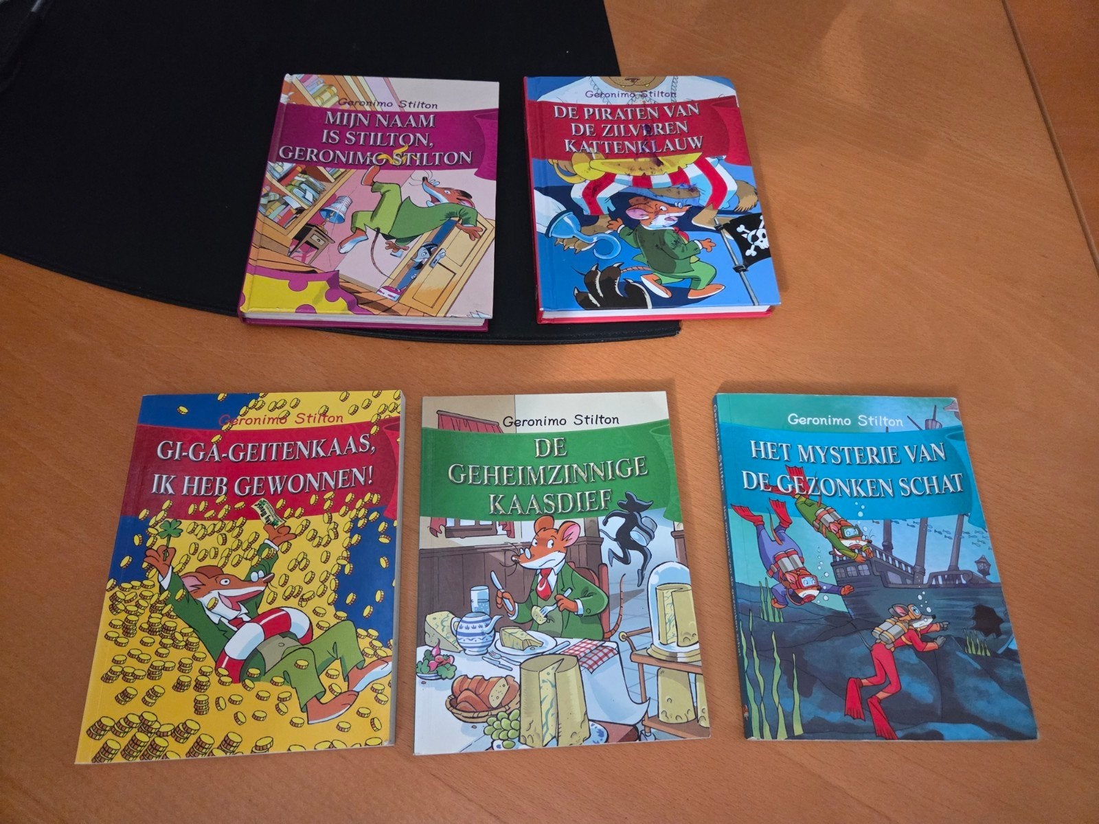 Geronimo Stilton Boeken Collectie - 5 Avonturen, Ophalen of Verzenden, Gelezen, Geronimo Stilton, Fictie algemeen