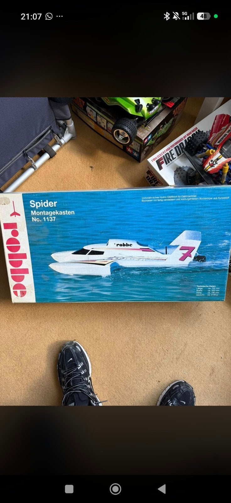 Robbe Spider bouwkit nieuw - Vintage RC boot, Ophalen of Verzenden, Nieuw