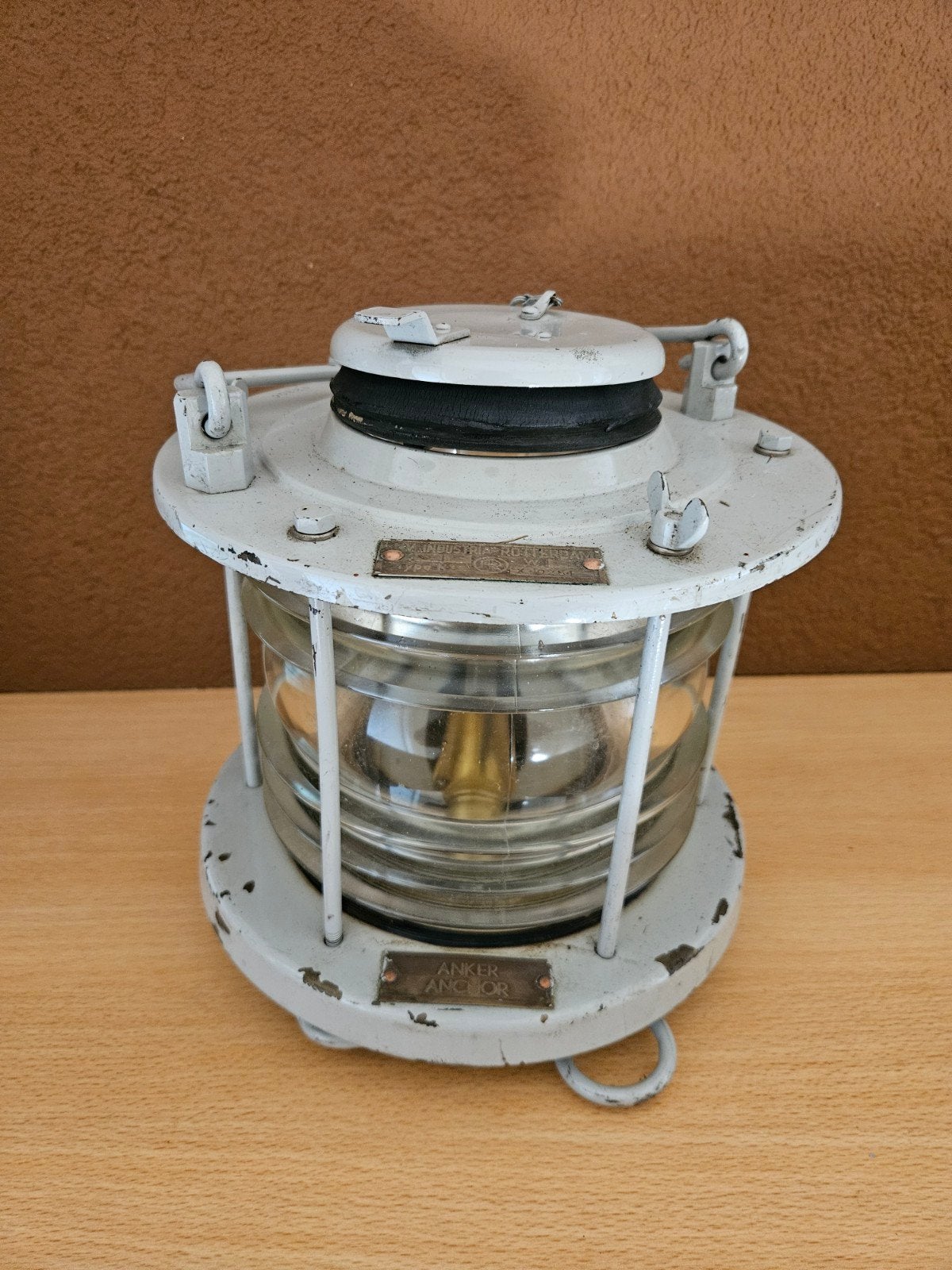 Originele Koninklijke Marine Ankerlicht Scheepslamp IR R'dam, Ophalen of Verzenden