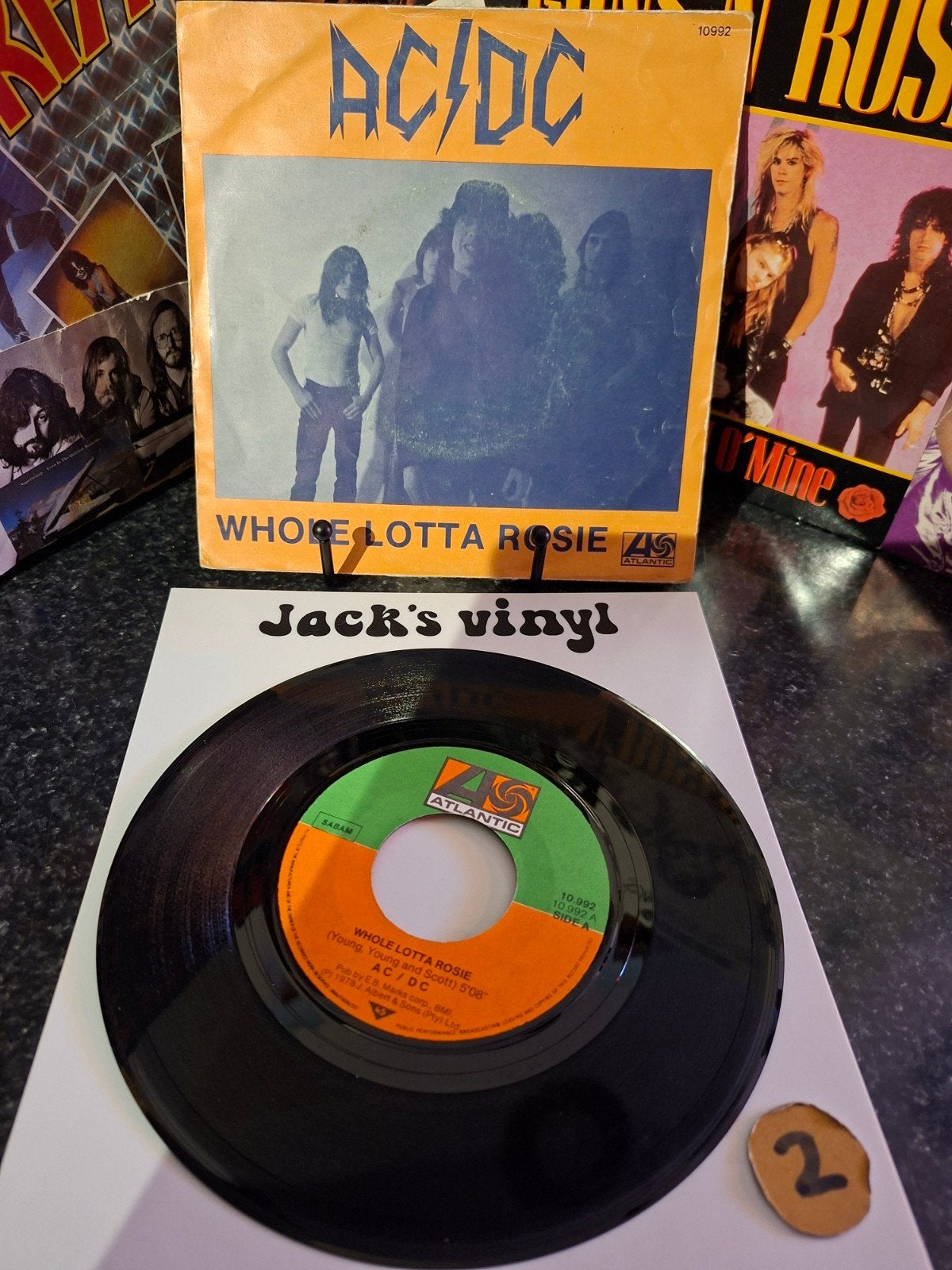AC/DC - Whole Lotta Rosie (7 inch vinyl single)1978/2, Gebruikt, 7 inch, Ophalen of Verzenden, Fotohoes