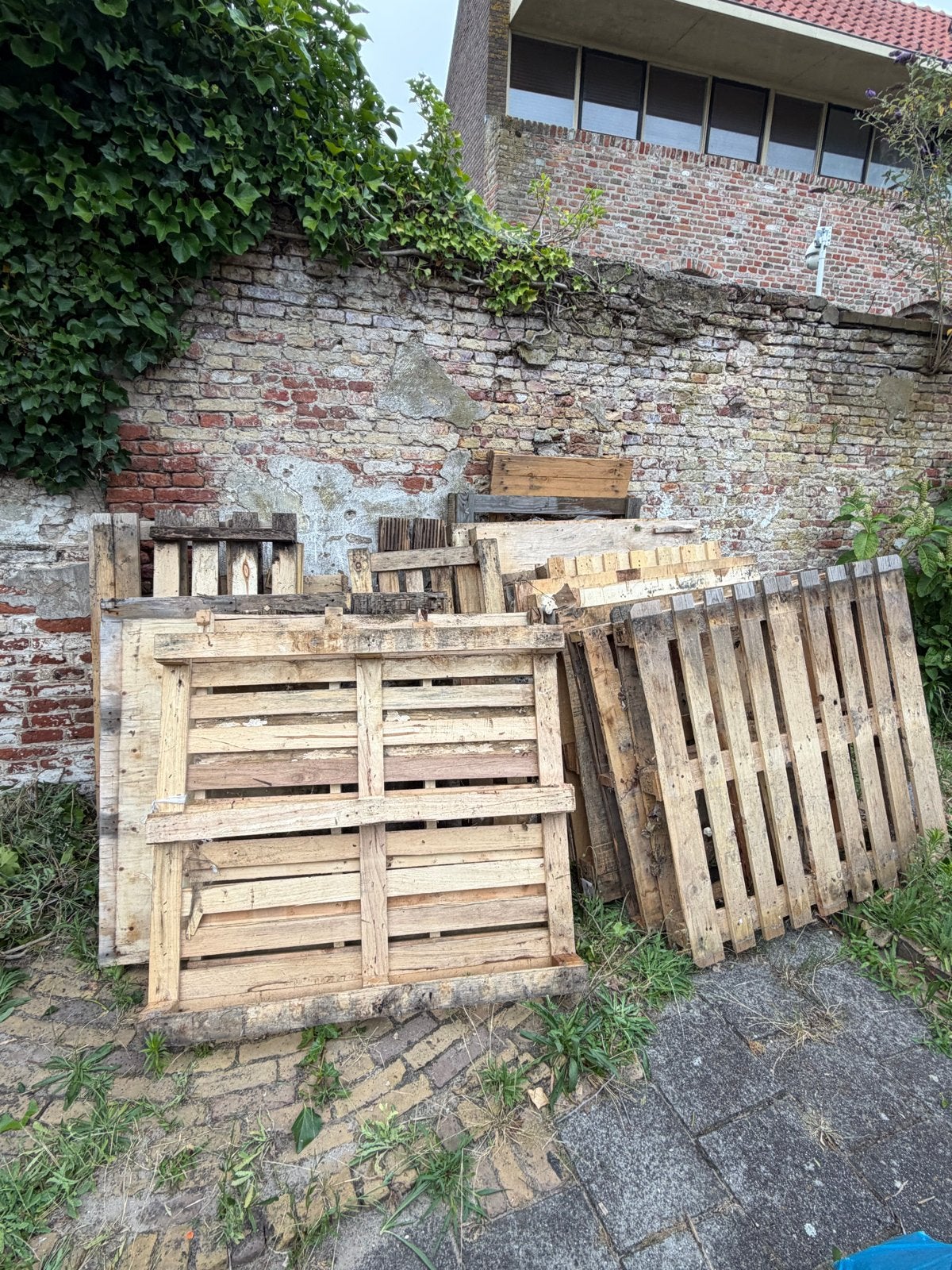 Gebruikte Pallets, Doe-het-zelf en Verbouw, Hout en Planken, Ophalen, Gebruikt, 50 mm of meer, Pallet