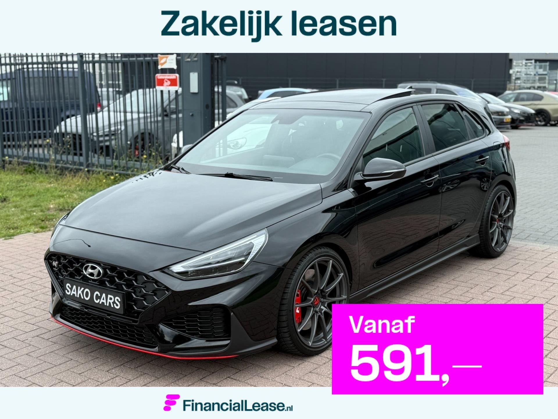 Hyundai I30N 2.0 N 2021 280PK Automaat Facelift Pano Dealer, 1998 cc, Automatische klimaatregeling, Gebruikt, 4 cilinders