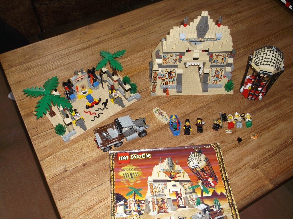 lego 5988 Pharaoh's Forbidden Ruins, Gebruikt, Lego, Ophalen of Verzenden, Compleet