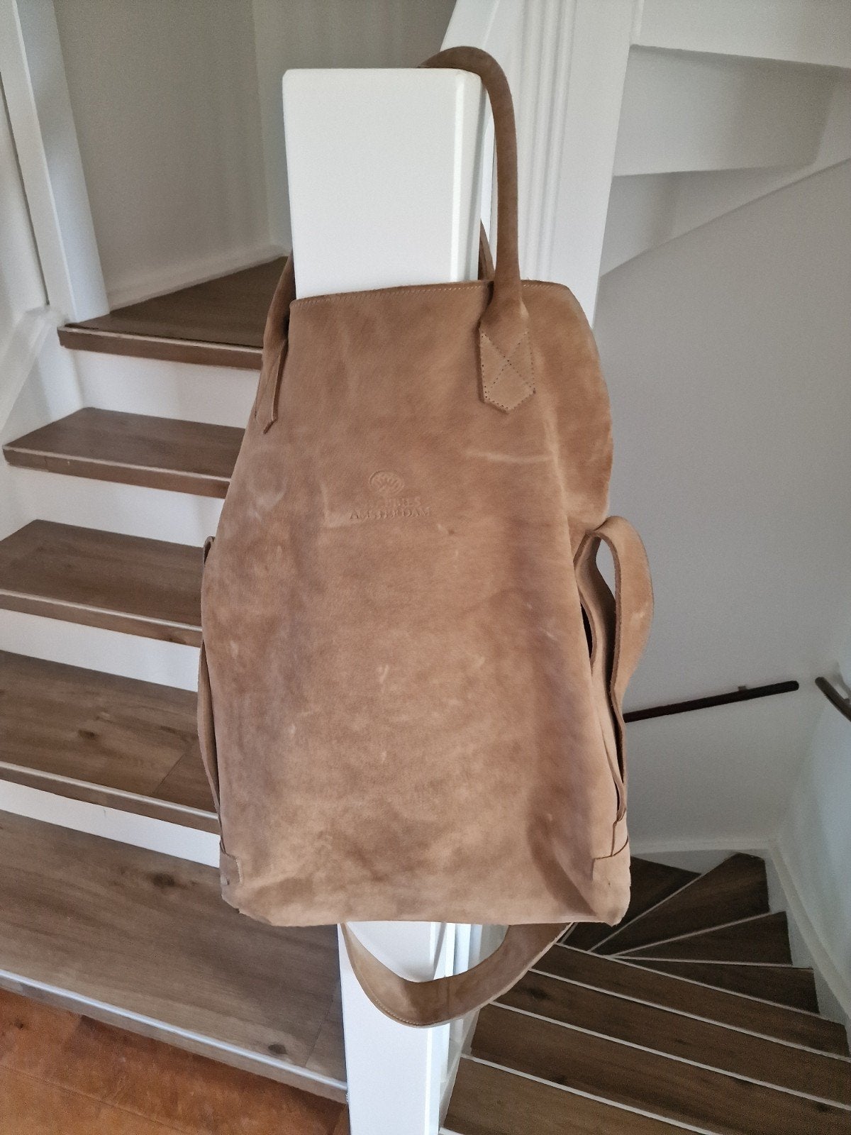 Shabbies  Amsterdam suède shopper/handtas, Ophalen of Verzenden, Gebruikt, Beige, Shopper
