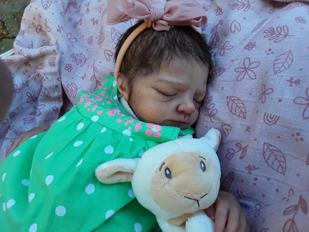 Reborn baby, Verzamelen, Ophalen of Verzenden, Zo goed als nieuw, Babypop, Levensecht of Reborn