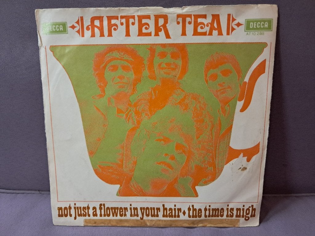 45t. After Tea - Not Just a Flower in Your Hair. ex, Gebruikt, 7 inch, Ophalen of Verzenden, Pop