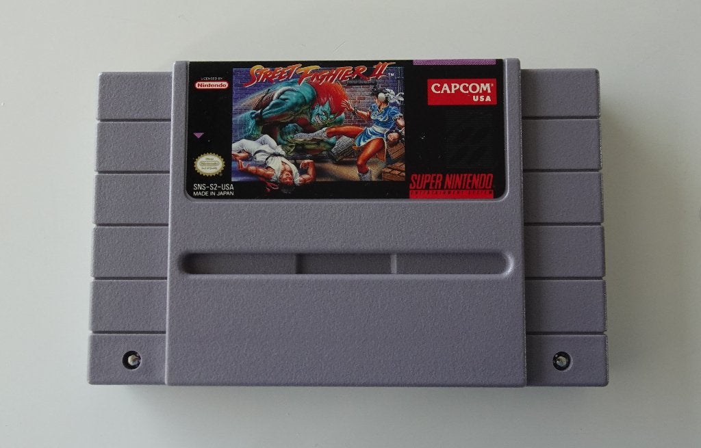 Street Fighter 2 NTSC voor Super Nintendo, Ophalen, Vechten, 2 spelers, Zo goed als nieuw