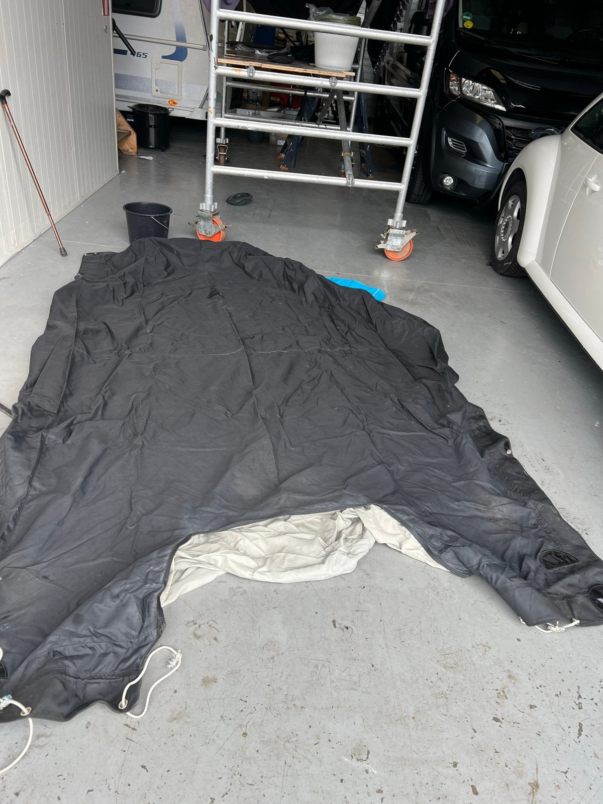 Origineel afdekzijl kuip Orca 535sx zwart - Nieuwstaat, Watersport en Boten, Ophalen of Verzenden, Nieuw, Overige typen