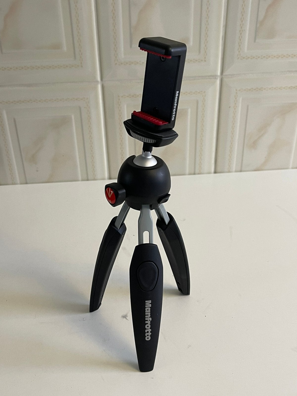 Manfrotto statief, Ophalen of Verzenden, Zo goed als nieuw, Driepoot