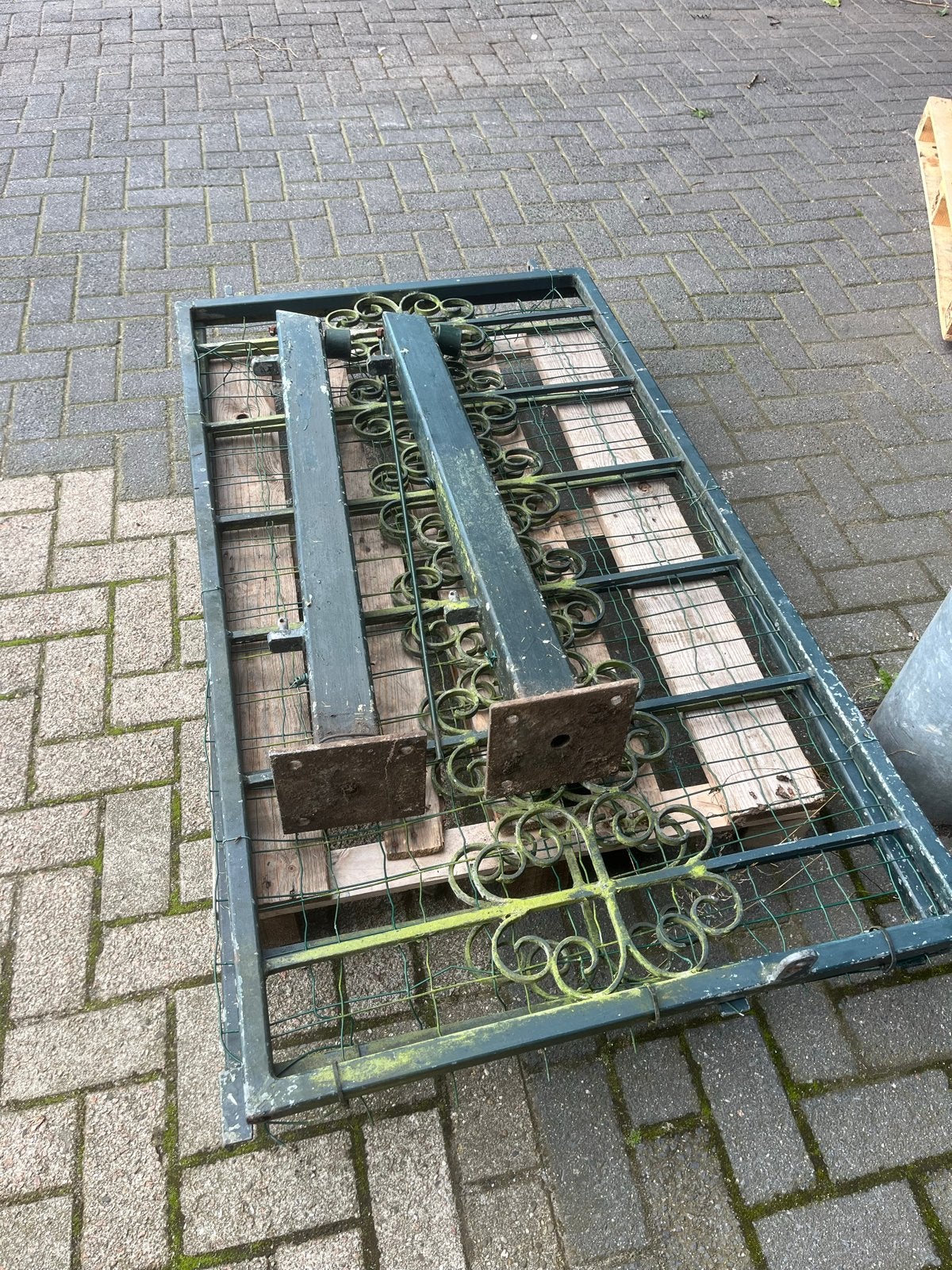 Draaipoort / Hekwerk - 800mm hoog, 3m breed, Met poort, Gebruikt, Overige typen, Ophalen of Verzenden