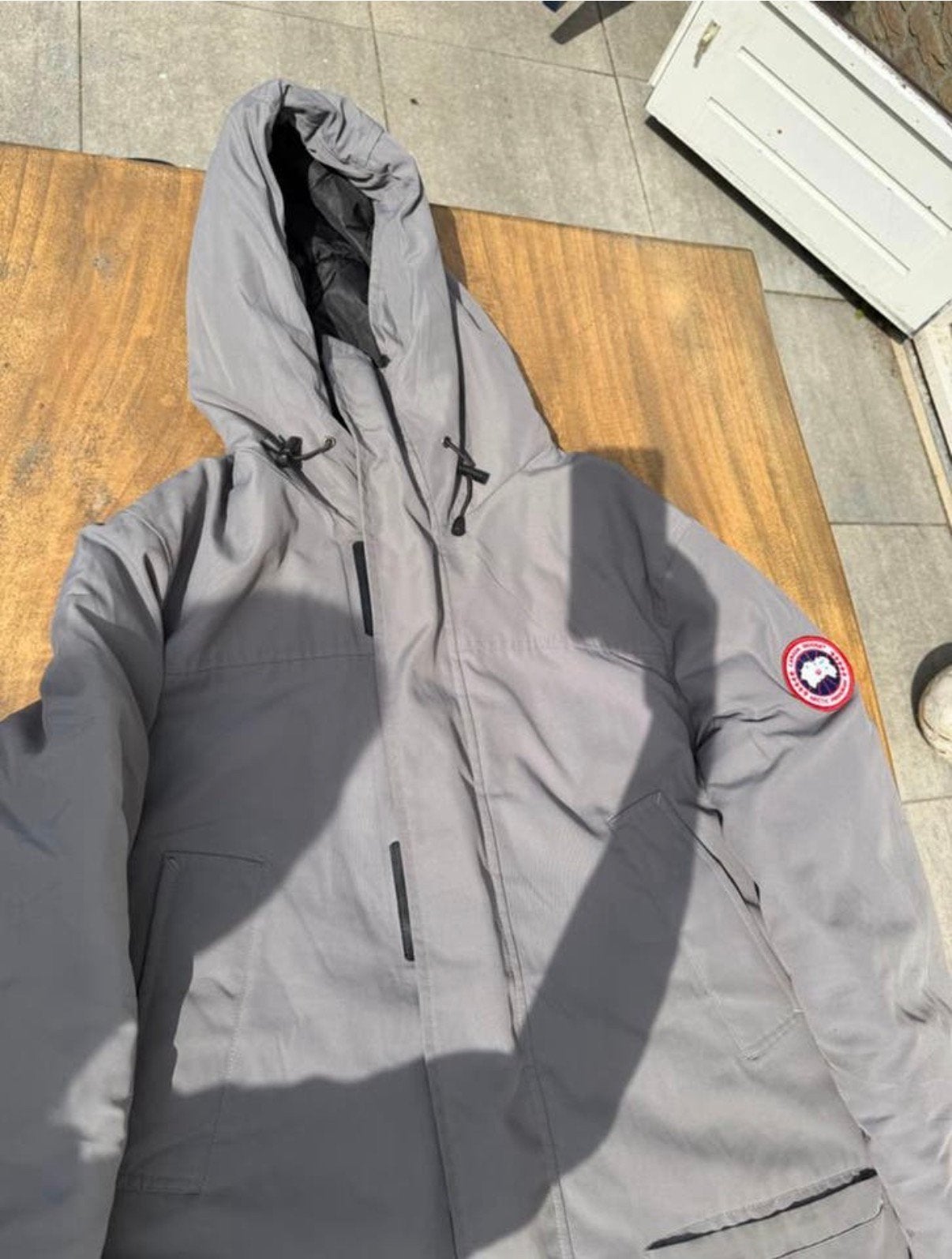 Canada Goose jas maat XL, Kleding | Heren, Jassen | Winter, Ophalen of Verzenden, Zo goed als nieuw, Maat 56/58 (XL), Grijs