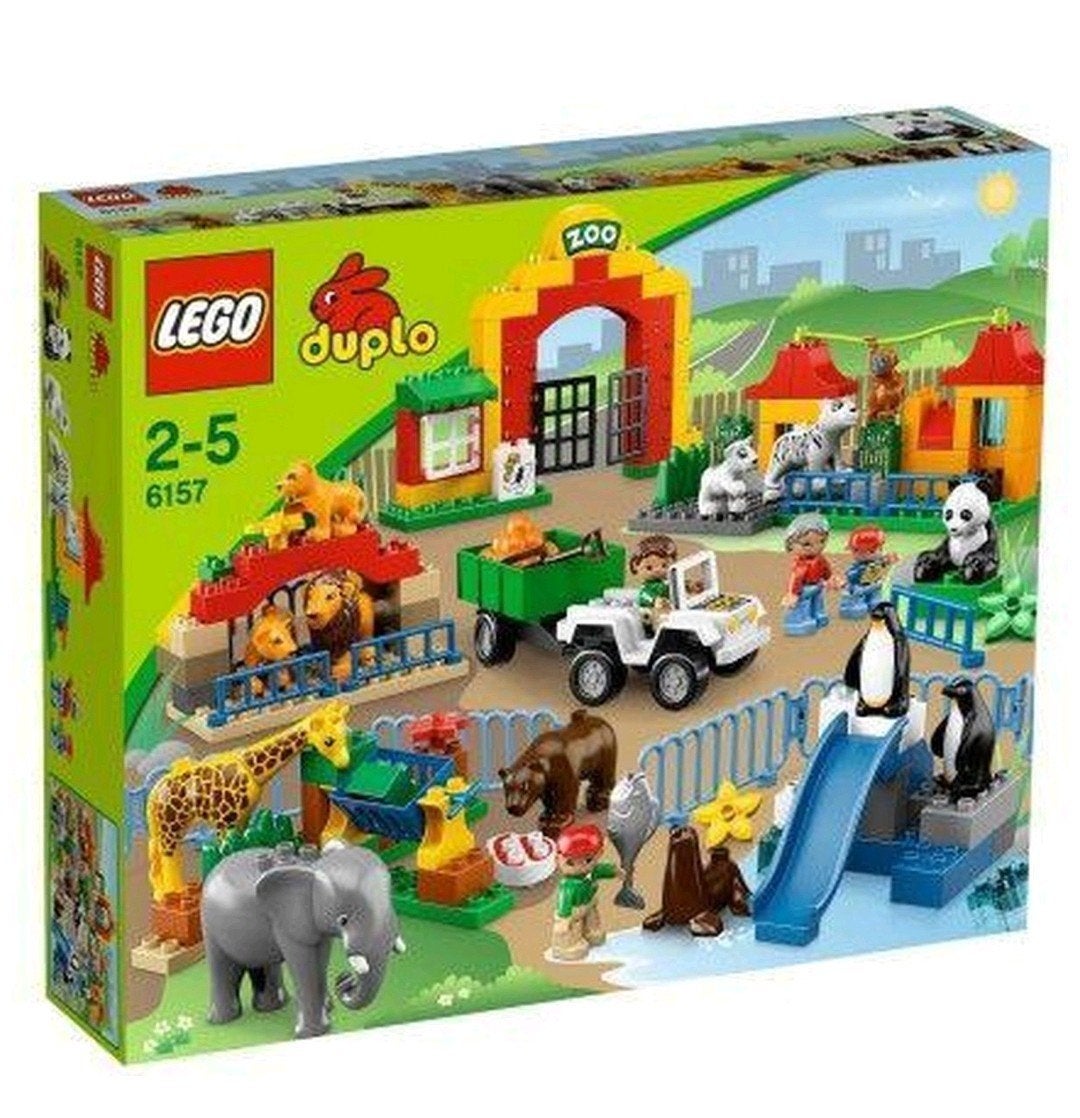 Lego Duplo - Grote dierentuin 6157, Ophalen of Verzenden, Zo goed als nieuw, Duplo