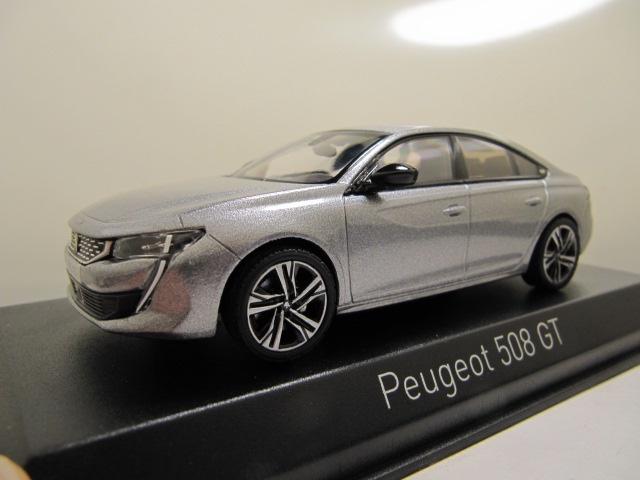 Peugeot 508 GT 2018 1:43 Norev grijs, Ophalen of Verzenden, Nieuw, Auto, Norev