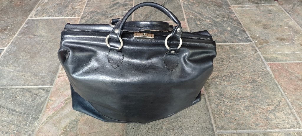 Leren Mutsaers dokterstas - ca. 33L, 40 tot 60 cm, 20 tot 30 cm, Zwart, Minder dan 35 cm