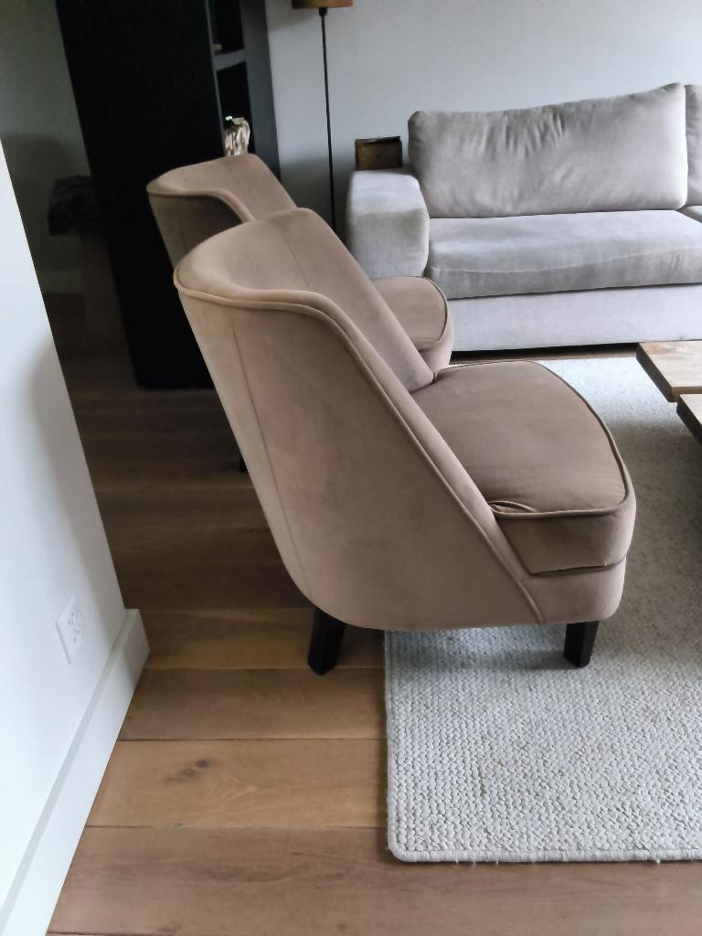 Supermooie fauteuils, Huis en Inrichting, Fauteuils, Ophalen, 75 tot 100 cm, Zo goed als nieuw, Stof