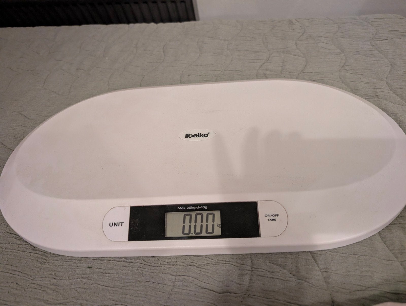 Ibelko Digitale Babyweegschaal - Max 20kg, Witgoed en Apparatuur, Weegschalen, Ophalen, Personenweegschaal, 10 tot 50 kg, Fijner dan 1 gram