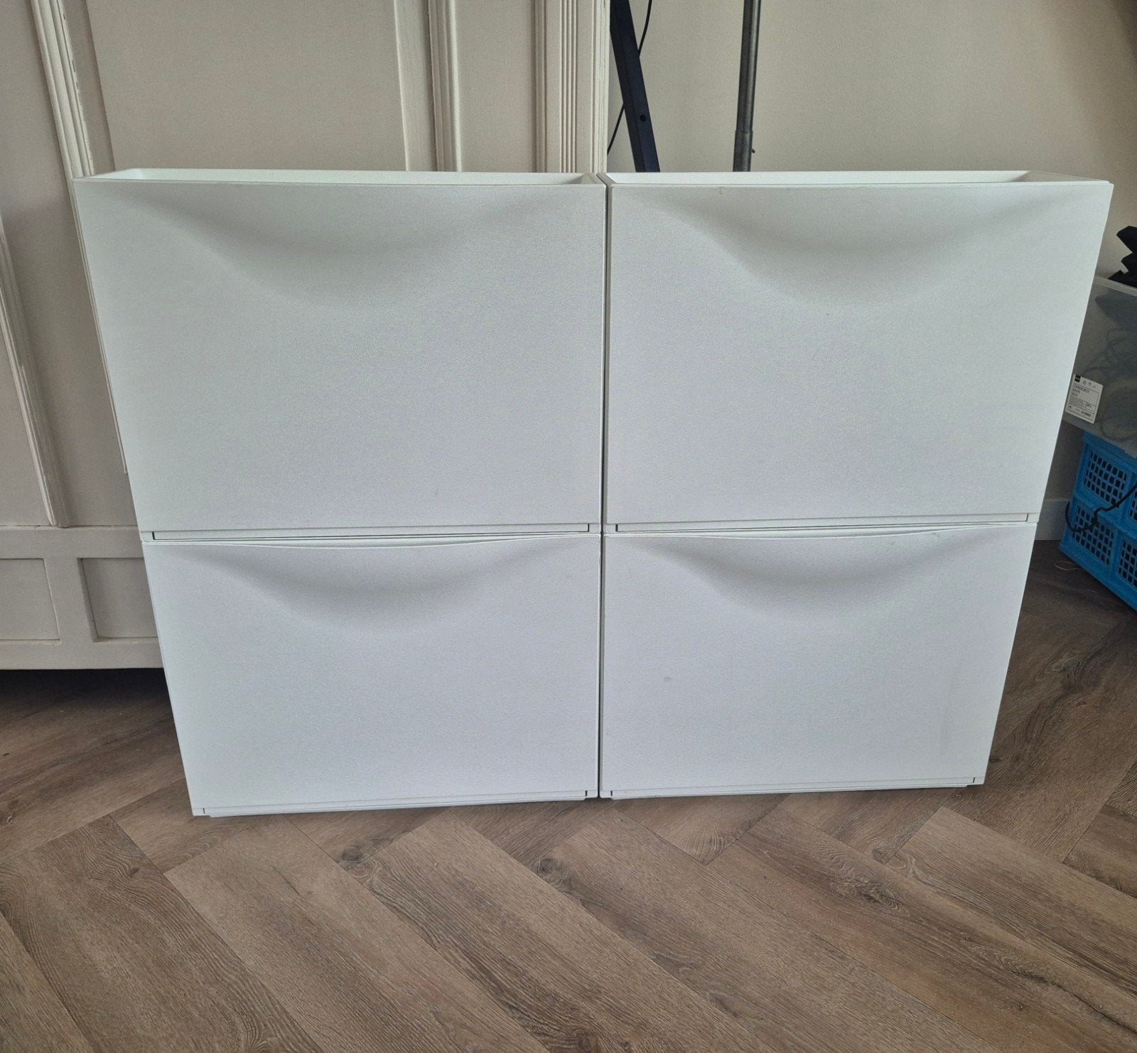 Witte schoenenkast, Trones, ikea, Ophalen, Gebruikt, Modern