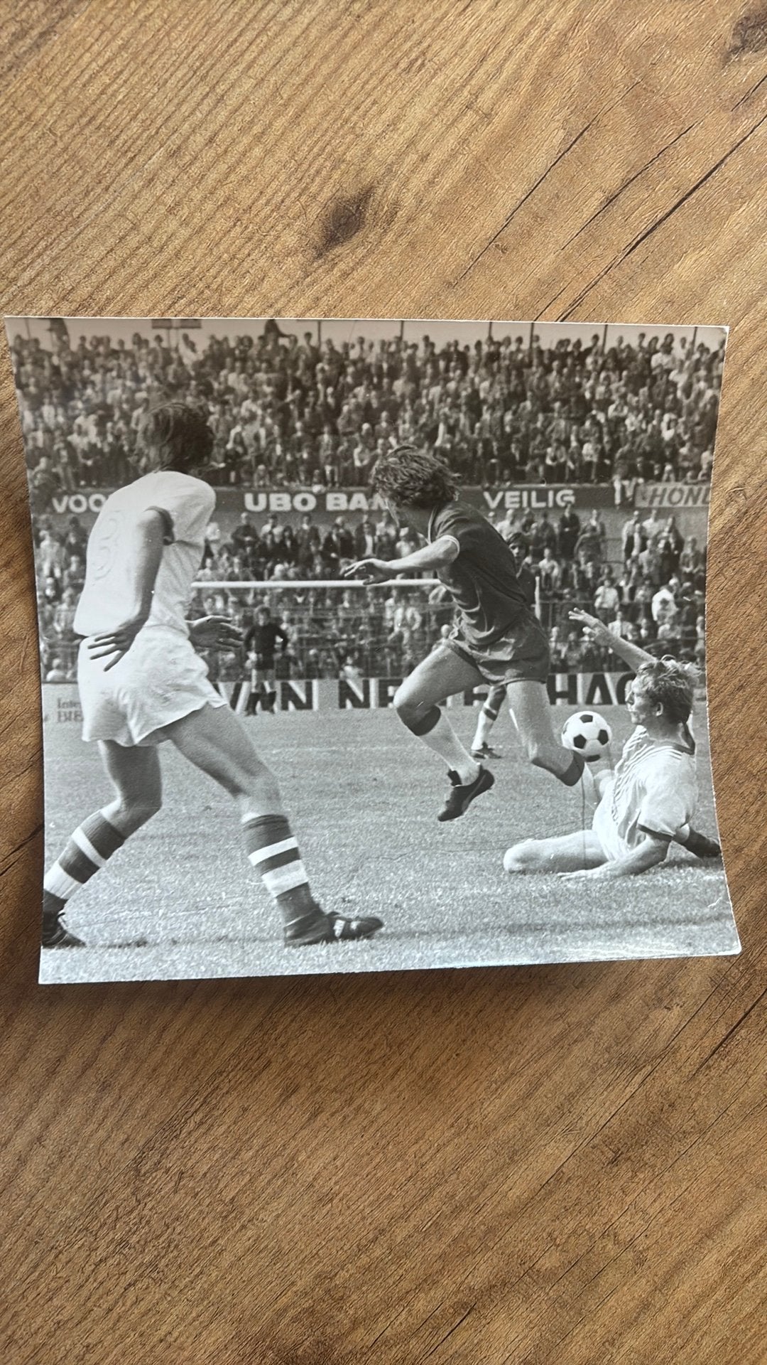 Oude persfoto fc utrecht groningen 1972, Ophalen of Verzenden, Zo goed als nieuw, F.C. Utrecht, Poster, Plaatje of Sticker