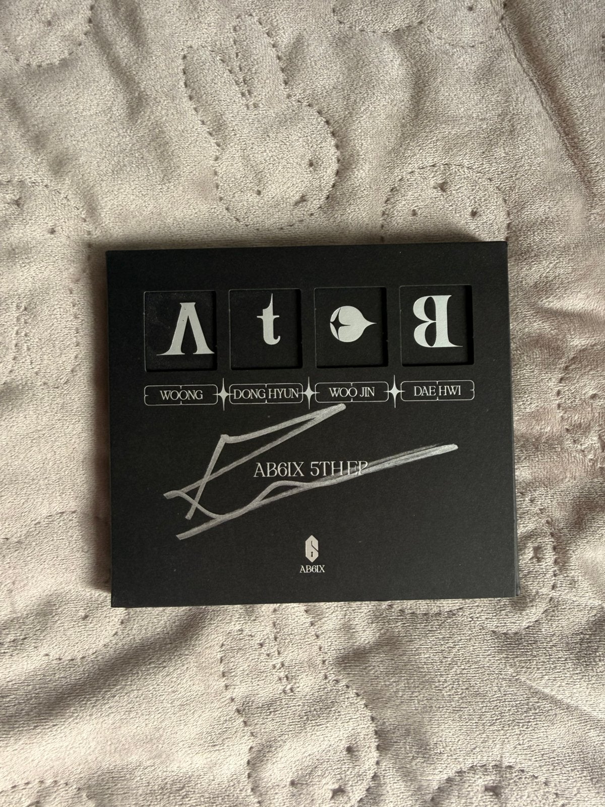 ab6ix woojin signed album kpop, Ophalen of Verzenden, Zo goed als nieuw