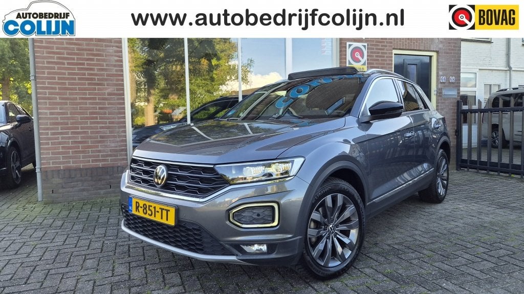 Volkswagen T-Roc 1.5 TSI Sport, Pano Automaat, BSM, Adpt, Vo, Auto's, Dealer onderhouden, 4 cilinders, 150 pk, Alcantara