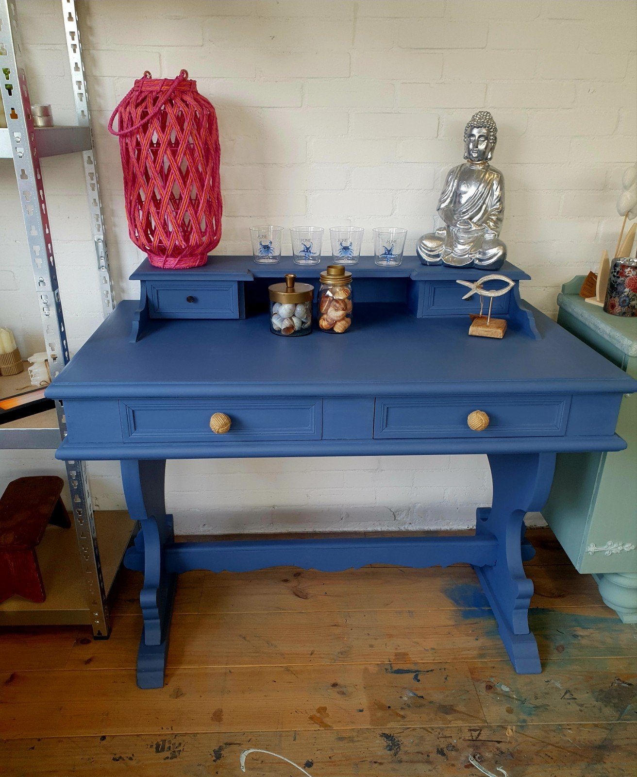 Vintage secretaire bureau, Huis en Inrichting, Ophalen, 50 tot 100 cm, Minder dan 100 cm