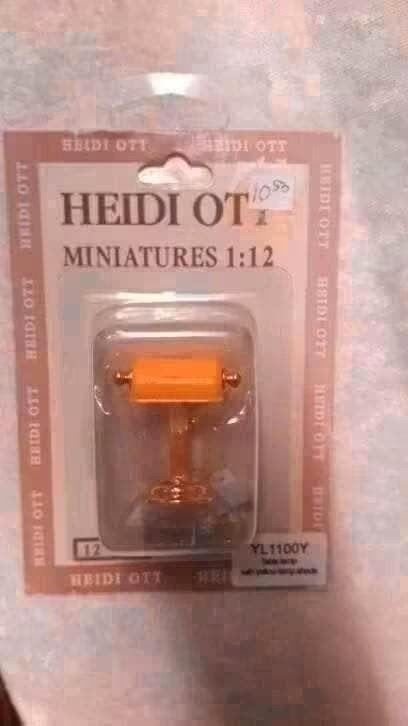 Heidi Ott Miniatuur Bureaulamp 1:12 - 12 Volt, Ophalen of Verzenden
