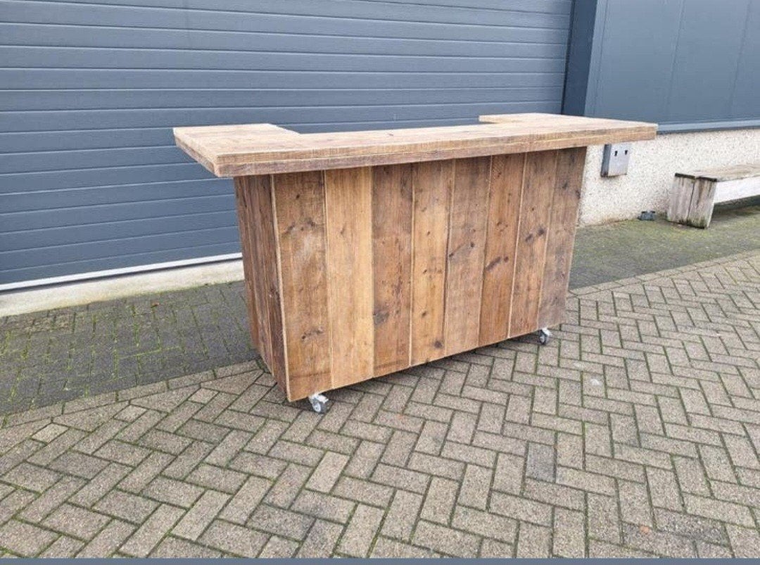 Borrel cocktail bar mancave🥃🍹🥂🥩🍖🍔 steigerhout douglas, Ophalen of Verzenden, Nieuw