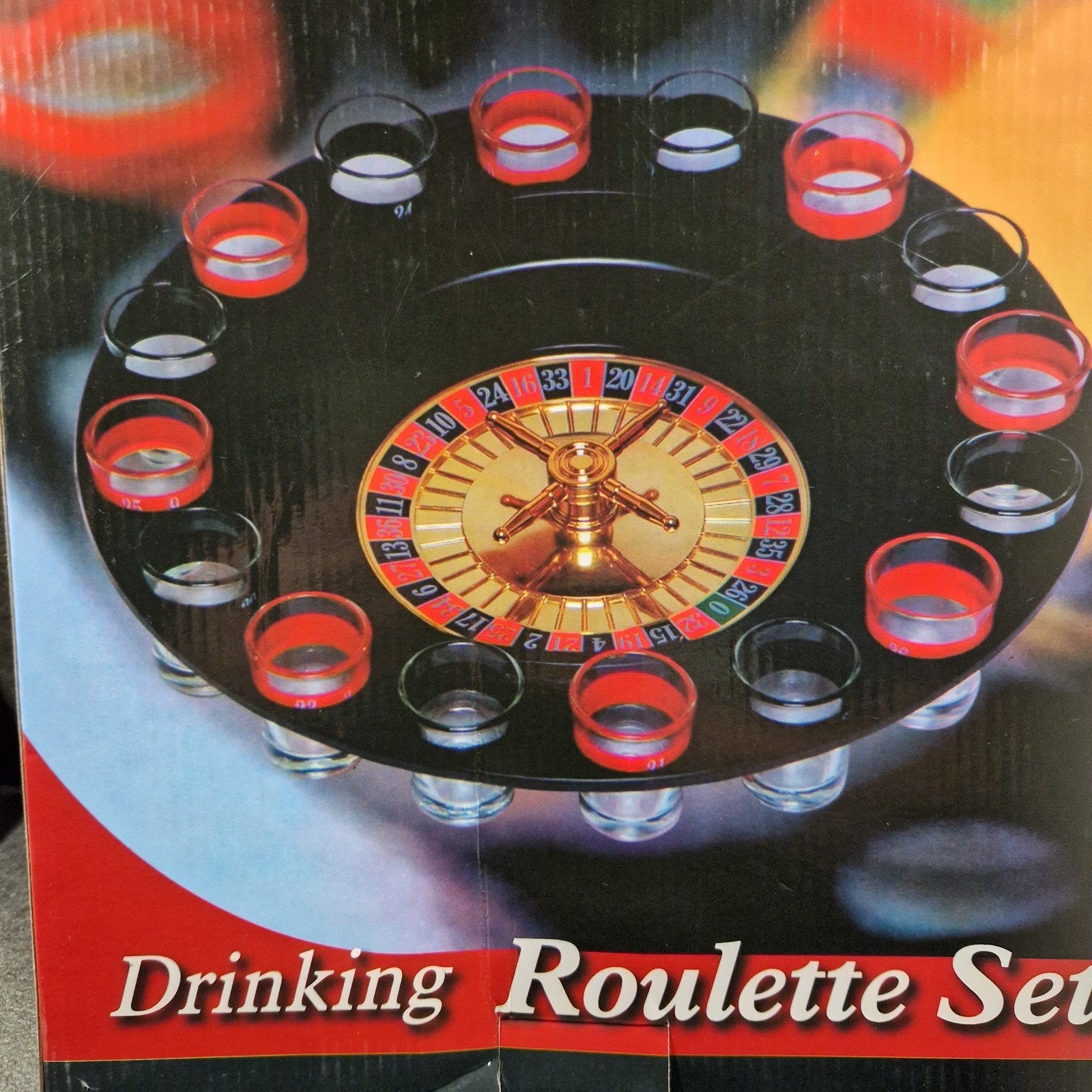 Drinking Roulette Set - Feestspel met Shotglaasjes, Een of twee spelers, Ophalen of Verzenden, Zo goed als nieuw, Onbekend