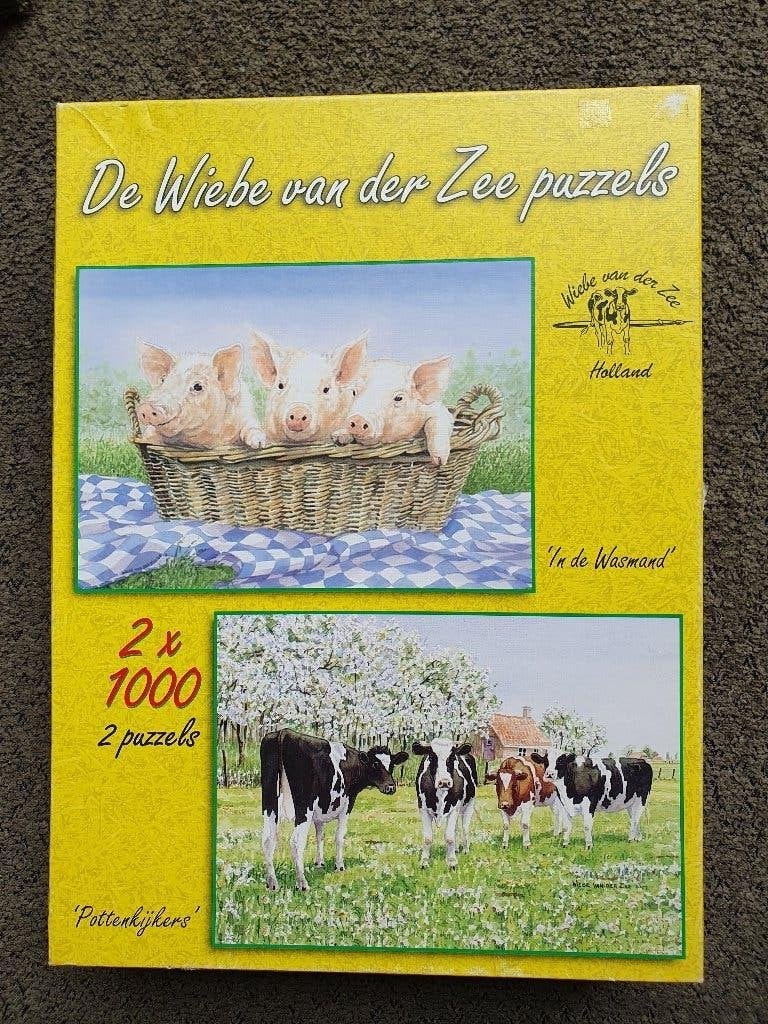 2 x Wiebe van der Zee puzzels ( 2x 1000), Ophalen of Verzenden, 500 t/m 1500 stukjes, Zo goed als nieuw, Legpuzzel