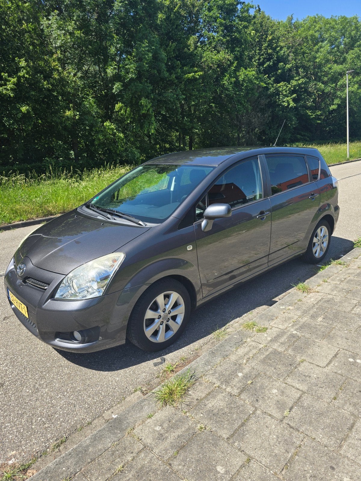 Toyota Corolla Verso 1.8 Vvt-i 5P 2009 Grijs, Auto's, Toyota, Zwart, 4 cilinders, 129 pk, Origineel Nederlands