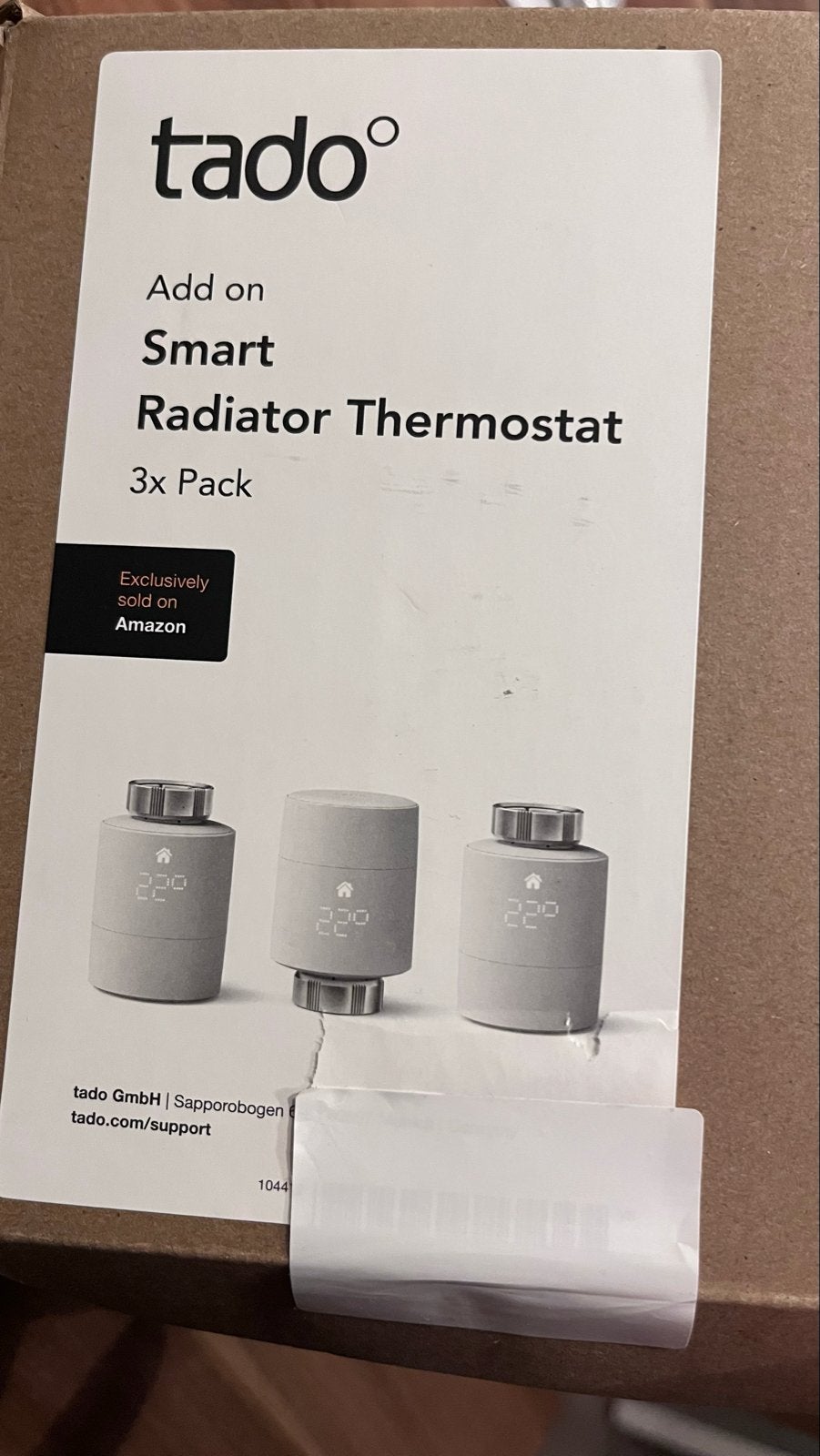 Tado Slimme Radiatorknop - Add-on Smart Thermostat 3x Pack, Ophalen, Slimme thermostaat, Nieuw