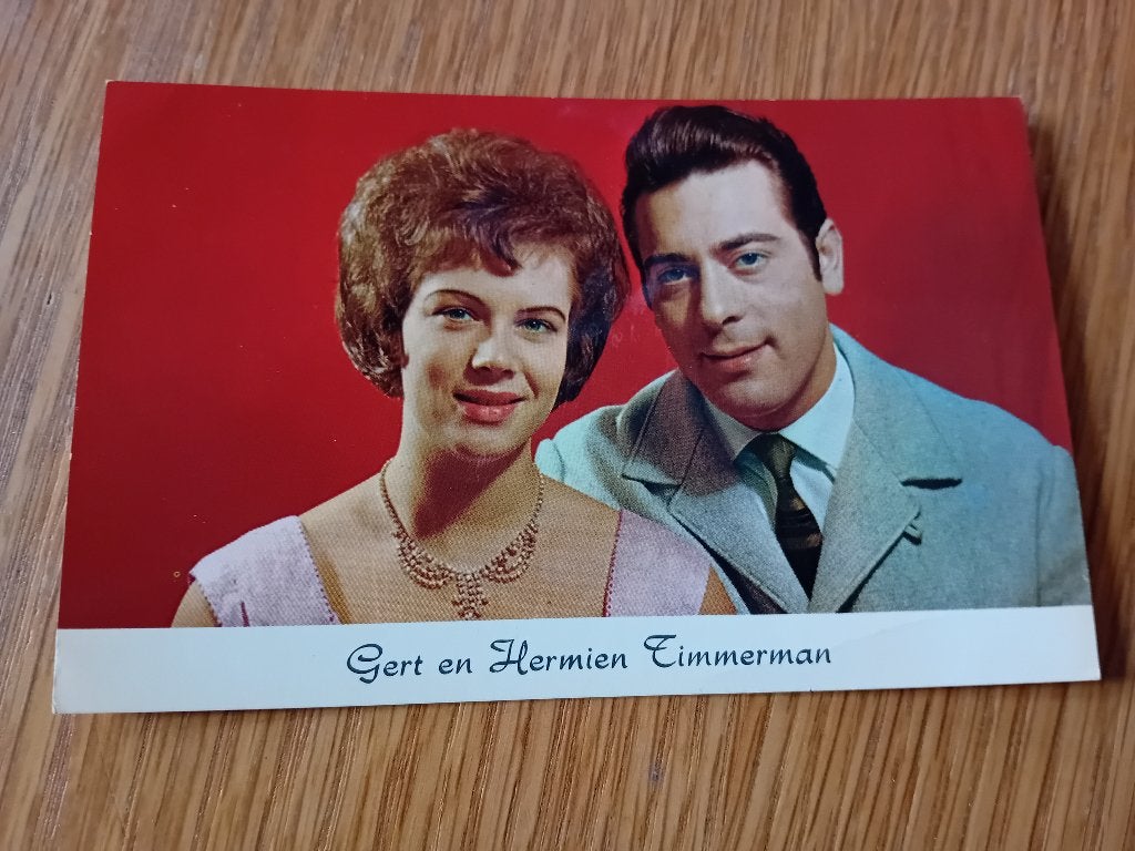 Gert en Hermien Timmerman gesigneerde kaart, Ophalen of Verzenden, Zo goed als nieuw, Foto of Kaart