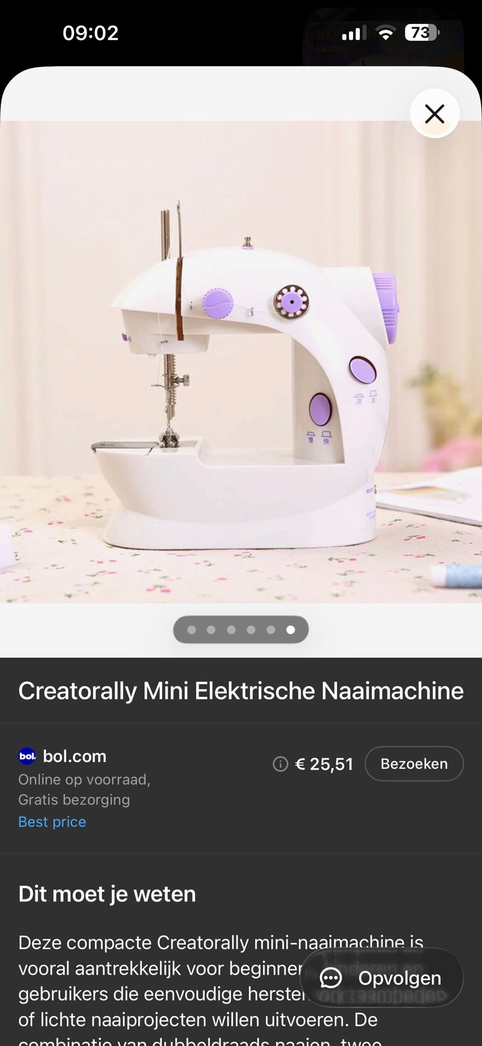 Creatorally Mini Elektrische Naaimachine - Compact & Draagba, Ophalen of Verzenden, Nieuw, Naaimachine, Overige merken