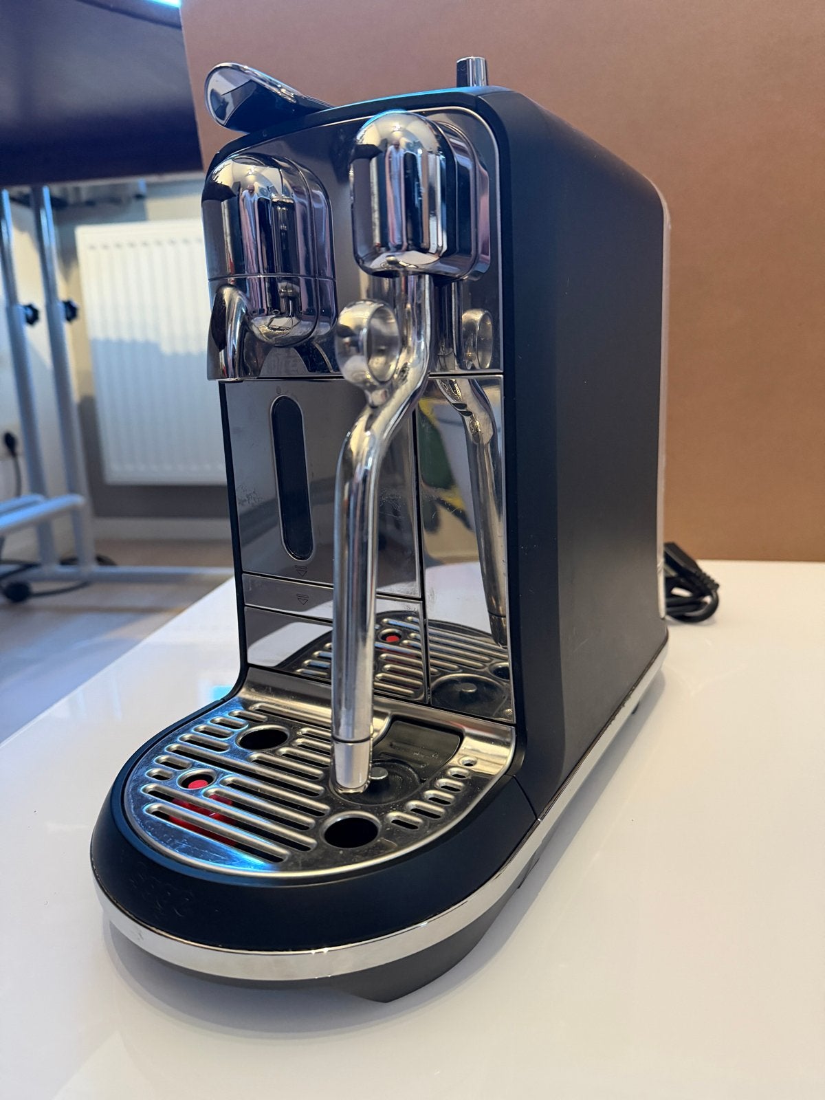 Sage Creatista Plus Donker Blauw- Professioneel Gereviseerd, Espresso apparaat, Refurbished, Info@sageappliances.com, 4 tot 10 kopjes