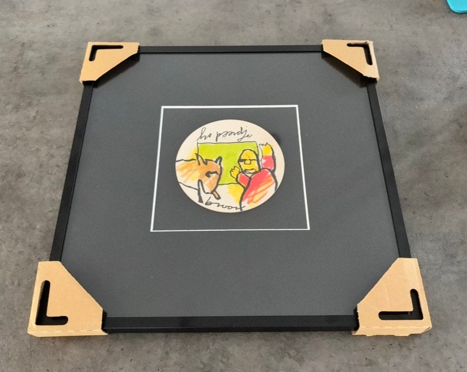Originele Herman Brood – 'Ho paardje' + Certificaat Echtheid, Ophalen