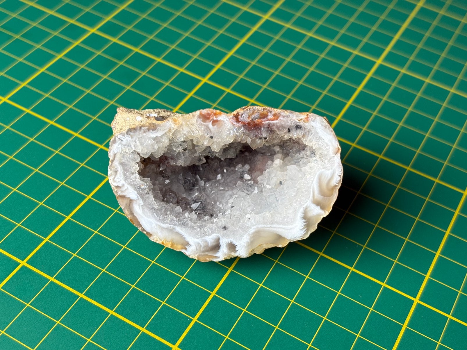Kristal Agaatgeode Kwarts, Verzamelen, Ophalen of Verzenden, Mineraal