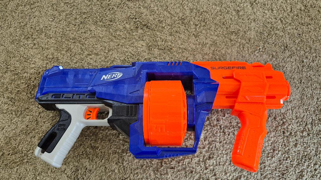 Nerf Nstrike Surgefire, Ophalen of Verzenden, Gebruikt