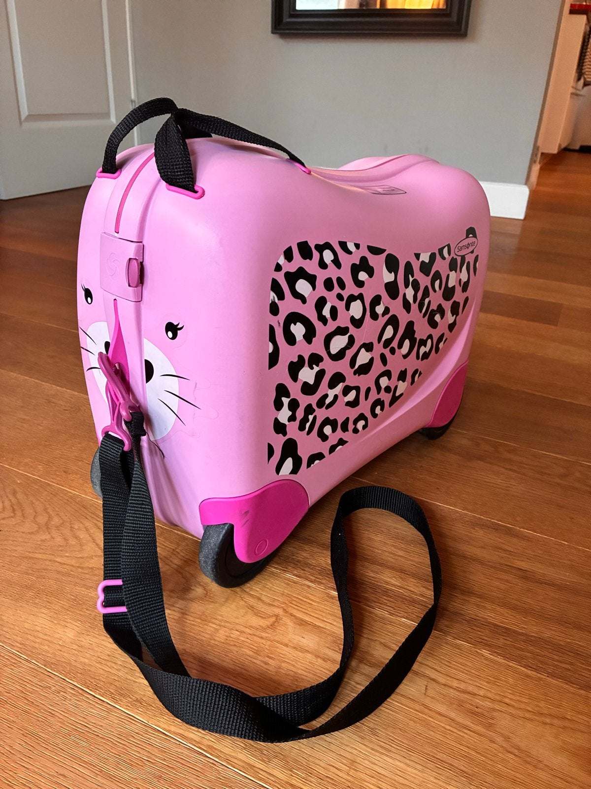 Dream Rider Samsonite kinderkoffer, 40 tot 60 cm, Gebruikt, 20 tot 30 cm, Roze