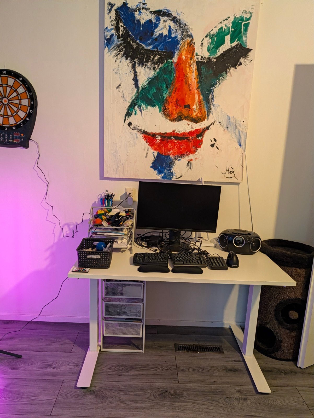 Complete ergonomische thuiswerkplek, Ophalen, Opbergruimte, Metaal, Zo goed als nieuw